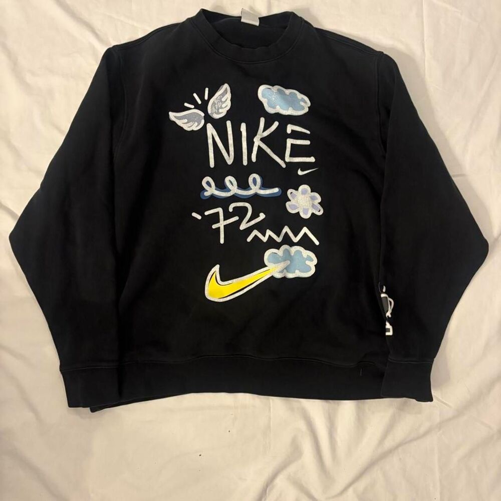 Nike Men's Black and Navy Sweatshirt